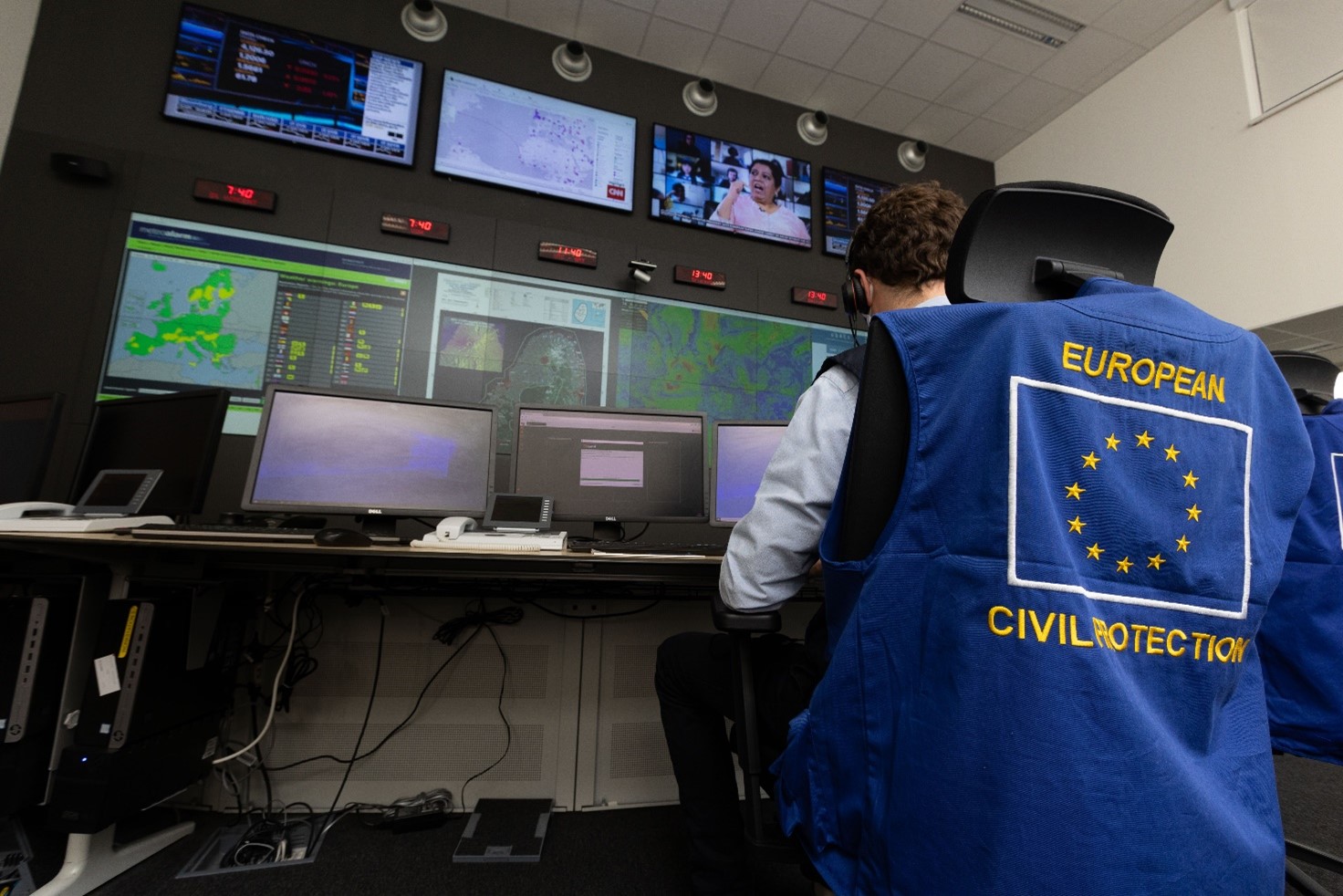European civil protection employee.